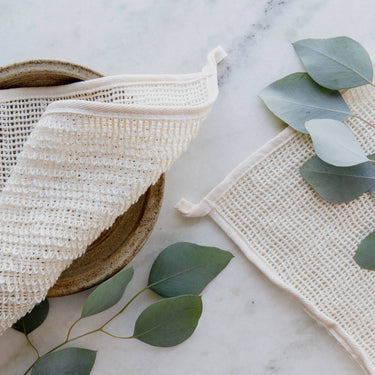 Exfoliating Sisal Washcloth for gentle skin exfoliation