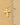 Cz Gold Dipped Cross Pendant Necklace - G - Necklace