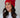 Red & Speckled Patterned Pom Hat