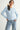 Pearl Button Ribbed Knit Cardigan styled with blue denim jeans