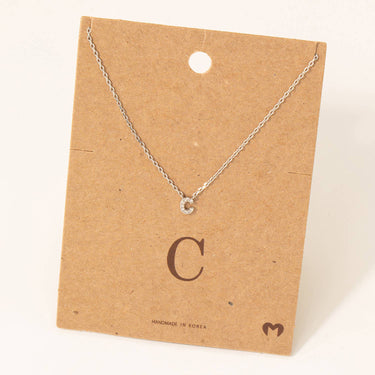 Mini Initial C Necklace