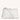 Mira & Moss Audrey Crossbody Bag in white vegan leather with gold-tone hardware and an adjustable strap.