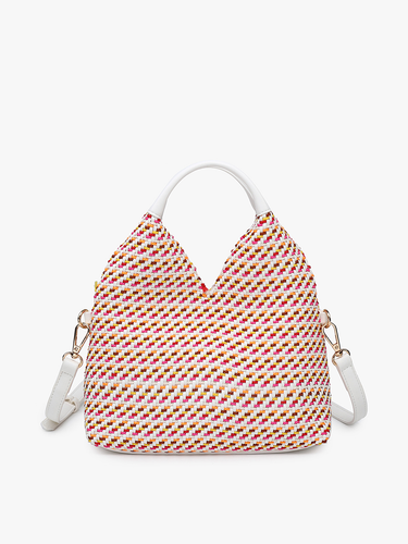 Cecily Woven Hobo w/ Dual Handles