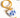 Yun 18K Gold Non-Tarnish Ceramic Floral Heart Earring
