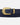 Annie Gold Buckle Skinny Leather Belt for Women - Navy