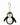 Hand felted penguin bag charm for handbag