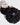 Black Ruffle Scrunchie fabric hair accessory