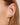 18K gold non tarnish heart hoop CZ earrings close-up