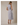 Back view of a model wearing a V NECK CAP SLEEVE BUTTON UP WAIST TIE BELT MIDI DRESS in striped fabric.