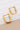 18K Gold Plated Waterproof Stainless Steel Hoop Earrings 7116 close-up showcasing the square hoop shape