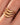 18K Gold Plated Waterproof Stainless Steel Wave Band Ring 7860 showing its wavy band detail