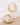 18K Gold Plated Waterproof Stainless Steel Hoop Earrings 7121 close-up showcasing the square-shaped hoop design