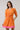 Donna Dot Elanie Button Down Mini Dress in orange pink with short sleeves and pockets