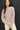 TEXTURED KNIT CREWNECK SWEATER WITH ROLLED HEM - S / MAUVE - Sweater