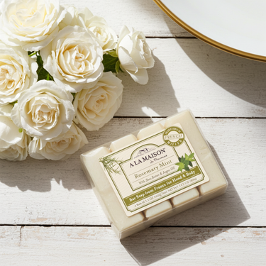 A La Maison Rosemary Mint Bar Soap 4 x 3.5 oz bars