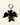 Bat Felt Wool Keychain in black with embroidered details