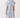 Back view of a Shop Wall printed mini dress with blue floral pattern, flutter sleeves, and a tiered skirt.