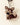 German Shepherd Puppy Dog Felt Wool Keychain in brown and tan