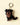 Shop Wall handmade felt wool Rottweiler puppy keychain in black and brown, perfect as a bag charm or gift.