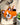 Handmade Corgi puppy dog felt wool keychain with orange, white and black details