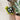 Turtle Felt Wool Keychain in green with dark green shell and white details