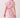 Back view of a model wearing a Shop Wall pink and white floral print A-line mini dress with short sleeves.