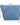 Shop Wall Sienna blue cotton zip pouch with textured fabric and a decorative tassel zipper pull.