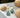 Vintage speckled square glass earrings
