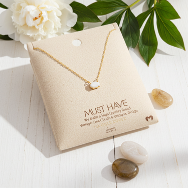 Dainty Opal Stone Pendant Necklace